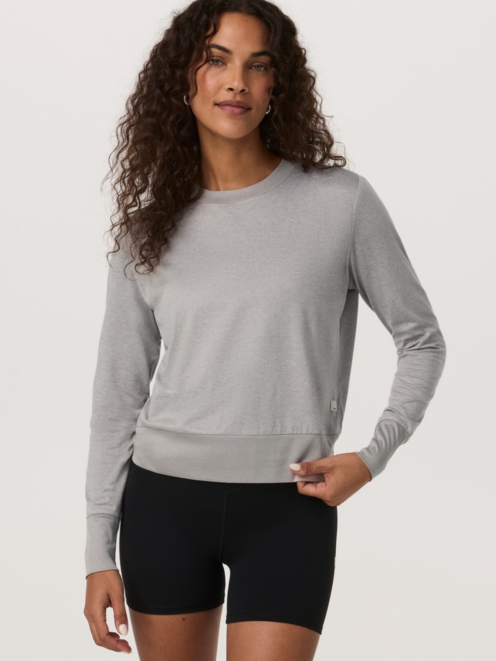 Vuori grey Daytime Crew neck top